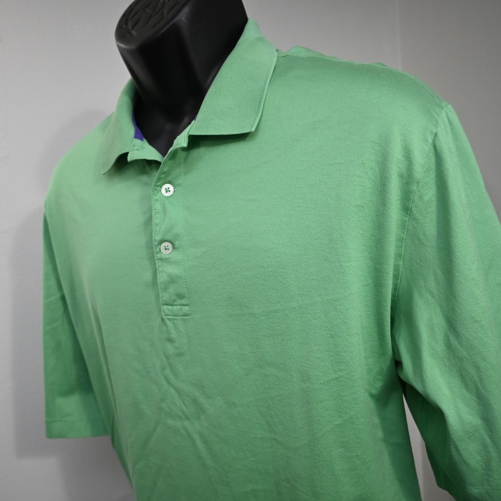 Polo Golf Ralph Lauren Golf Polo Green 100% Pima Cotton Short Sleeve Men Size XL